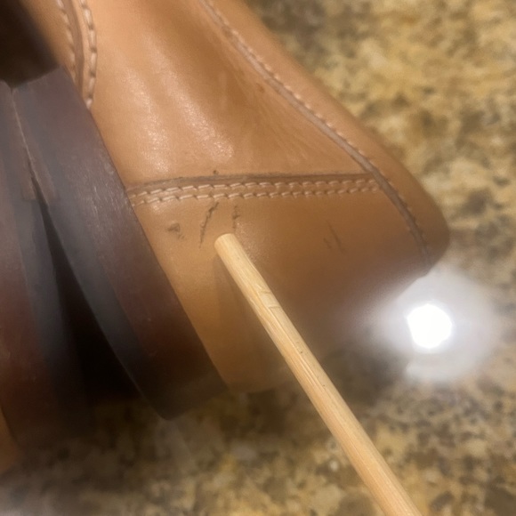 Bruno MAGLI Loafers Tan Smooth Leather  Shoes Size 8.5 M Loretto Italy - Picture 9 of 11